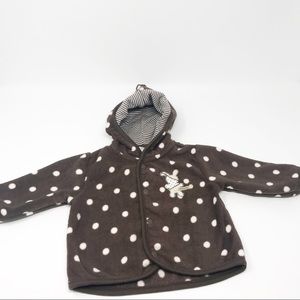 Carter’s Brown and White Polka Dot Fleece🌻
